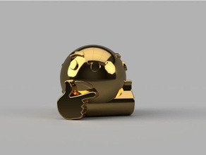 thinking emoji art 3d print model - Mito3D