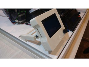pantalla lcd de 128x64 caso soporte en ángulo regulador Impresora 3d accesorios 3d print model - Mito3D