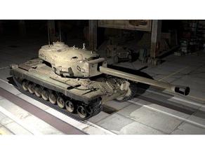 t30 araç Amerikan model tank destroyer modeli dünya tankları 3d print model - Mito3D