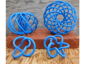 torus knots math art 3d print model - Mito3D
