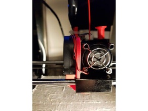 anet a6 blower support 3d printer parts alunar extruder fan holder part 3d print model - Mito3D