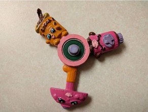 shopkins spinner jouets mécaniques poussiéreux de cacao fidget mel parapluie vicki vanille 3d print model - Mito3D