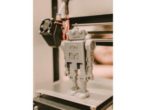 yellowscope ys-2 bot modelo de robôs articulada imprimir lugar robô brinquedo 3d print model - Mito3D