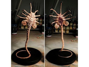 alien facehugger 3d printing aliens creature figure monster statue 3d print model - Mito3D