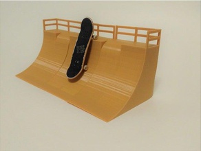 fingerboard half pipe toys & games 3d print model - Mito3D