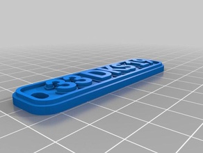 33 dks 19 keychains customized 3d print model - Mito3D