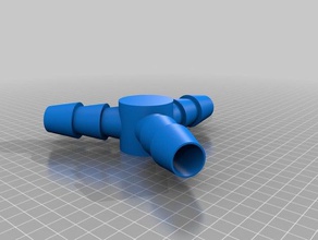 raccord y tuyau 25mm extérieur et jardin personnalisé la pipe 3d print model - Mito3D