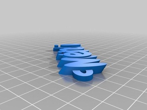 nametag melindi organization customized 3d print model - Mito3D