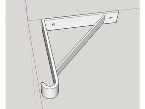 under shelf bracket hang filament spools 3d printing spool holder 3d print model - Mito3D