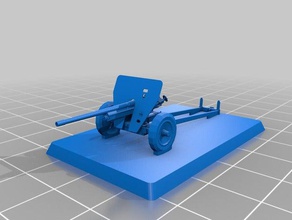 japanese 47mm gun toy & game accessories flames war fow ww2 wwii 3d print model - Mito3D