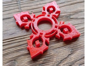 fidget spinner - horde toy & game accessories autodesk fidget-toy fidgeting fidgetspinner hand madewithtinkercad relaxation tinkercad toys video worldofwarcraft world warcraft 3d print model - Mito3D