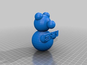 a+i 2 name your bear keychains customized 3d print model - Mito3D
