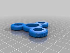 il mio personalizzato fidget spinner testo perfetto scatola di stoccaggio giocattoli meccanici su misura 3d print model - Mito3D
