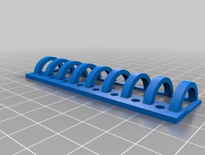 cabo de gestão strip Impressora 3d acessórios cabos openscad 3d print model - Mito3D