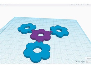 çiçek ortak 3d baskı kumaş 3d print model - Mito3D