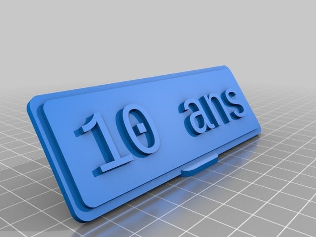 minha tabela personalizada placa office personalizado 3D print model - Mito3D