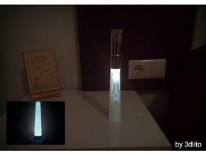 lanterna se alizacion gritar a arte careta lampara lithophane litofania rímel pelicula alizar o terror 3d print model - Mito3D