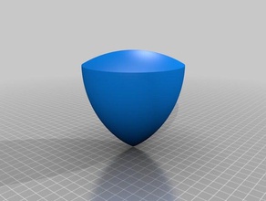 reuleaux-Kegel - Feste Konstante Breite math fidget geometrie optische illusion Wissenschaft Spielzeug 3d print model - Mito3D