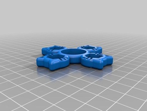 mon personnalisés chat pick-a-poids fidget spinner jouets mécaniques personnalisé 3d print model - Mito3D