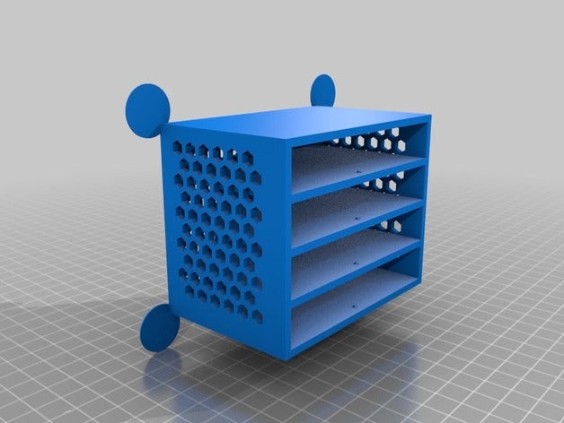 my customized smd & small parts drawers 4 tool holders boxes 3D print model - Mito3D