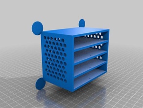 mi personalizados smd y pequeñas piezas de 4 cajones portaherramientas cajas personalizado 3d print model - Mito3D
