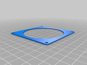 80mm x 1mm thick fan gasket 3d printer accessories customized 3d print model - Mito3D