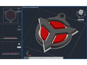 helghast üçlü Anahtarlık işaretler ve logolar killzone triad 3d print model - Mito3D