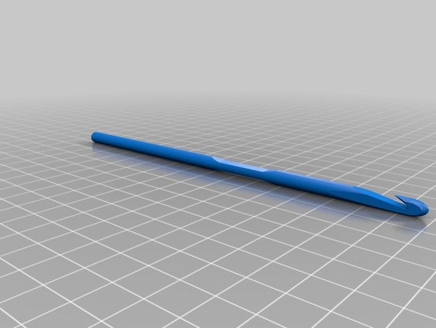 my customized parametric crochet hook art tools 3D print model - Mito3D