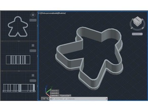 meeple cookie cutter kitchen & dining 3d print model - Mito3D