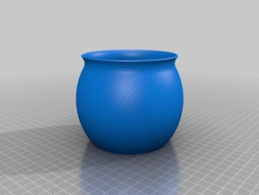 fioriera calderone arredamento cactus vaso piccolo 3d print model - Mito3D