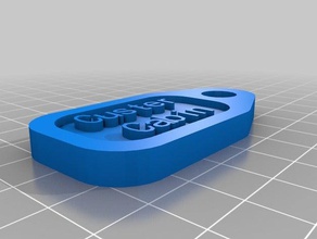 custer tag2 do agregado familiar personalizado 3d print model - Mito3D