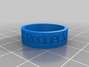 redneck rebel ring size 105 mens rings customized 3d print model - Mito3D