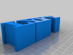 mi personalizados 4 letras de la fila art personalizado 3d print model - Mito3D