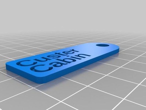 custer clave de la etiqueta organización personalizado 3d print model - Mito3D