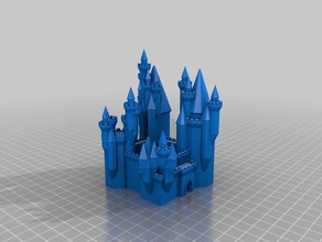 my customized grand castle generator clean buildings & structures 3d print model - Mito3D