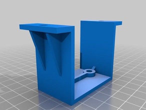 tiroir de tige rail glissière support L'impression 3d accrocher les rails le titulaire la diapositive soutien 3d print model - Mito3D