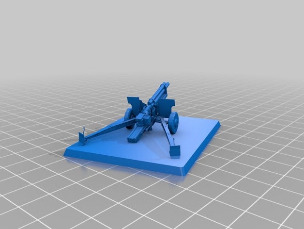 nous 105mm howitzer jouets & accessoires de jeux 15mm l'artillerie les flammes la guerre wargaming ww2 seconde mondiale 3D print model - Mito3D