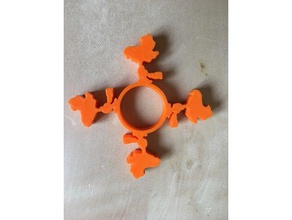 fidget spinner woodstock jouets & jeux les arachides snoopy toupie jouet 3d print model - Mito3D