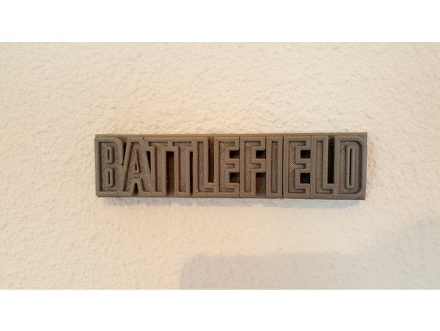 battlefield-logo Schilder & logos battlefield Spiele gaming logo 3D print model - Mito3D