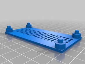 lochplatte de l'électronique personnalisé fan la grille couvercle pcb raspberry pi haut-parleur 3d print model - Mito3D