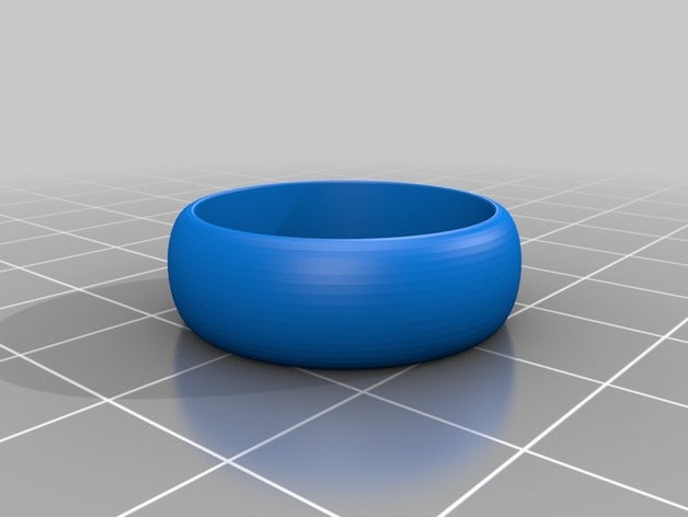 abgerundet hemi ellipse ring 21mm 2w 8h Ringe kundengebundene 3D print model - Mito3D