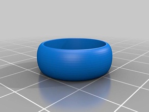 hemi ellisse anello 18mm 2w 8h anelli su misura 3d print model - Mito3D