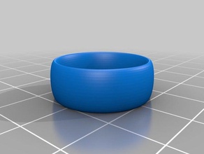 ellipse ring 18mm 2w 8h rings customized 3d print model - Mito3D