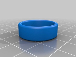 rounded rectangle ring 21mm 2w 8h rings customized 3d print model - Mito3D