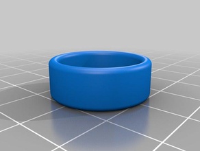 rettangolo arrotondato anello 18mm 2w 8h anelli su misura 3d print model - Mito3D