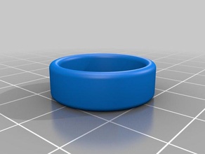 rounded rectangle ring 18mm 2w 7h rings customized 3d print model - Mito3D