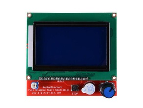 box support 12864 display lcd 3d printer controller ramps 1 4 accessories 3d print model - Mito3D