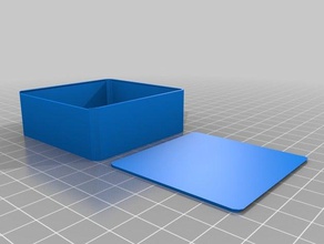my customized parametric rounded sliding top box - spinner containers 3d print model - Mito3D