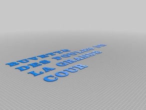 buvette-poulesgcode sculture su misura 3d print model - Mito3D