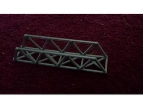 n-scale 120mm long iron bridge model trains 3d print model - Mito3D